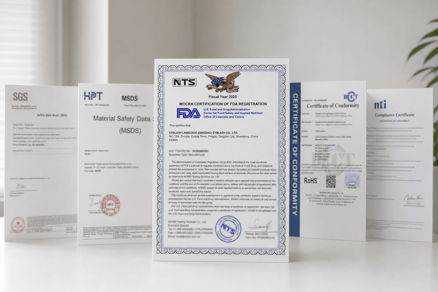Factory quality control and certification showcase